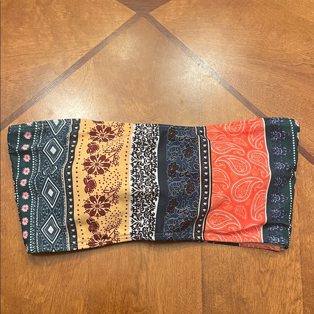 Multicolor Bohemian Swim Top